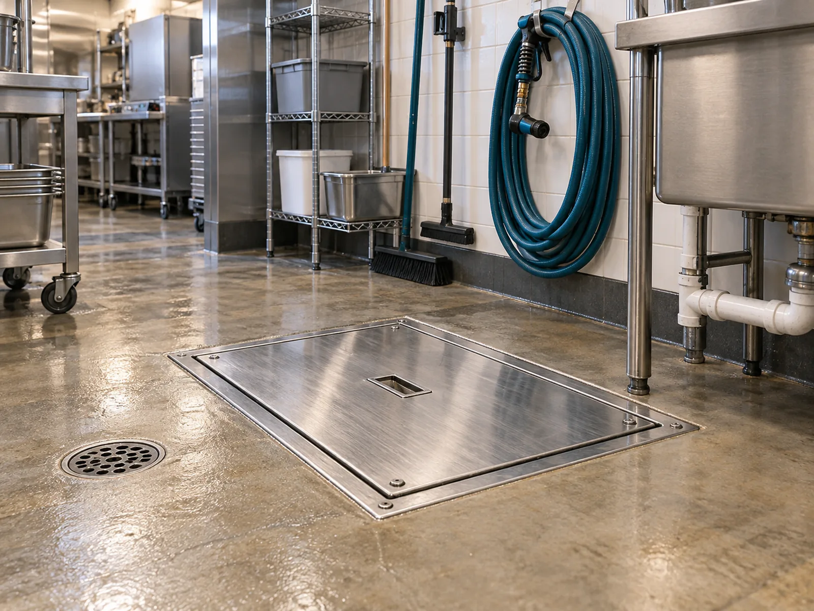 Commercial drain service environment for a Bellevue business