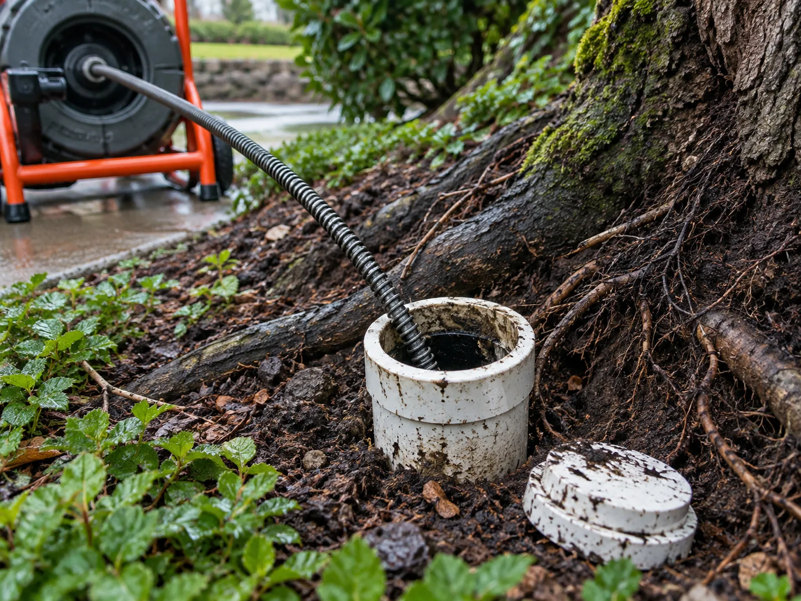 Drain line access and cleaning equipment context for Bellevue hydro jetting